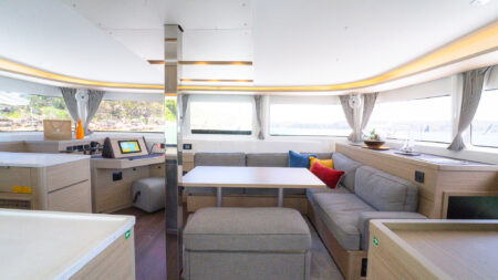 Lagoon 46 Saloon Lounge - Boat Shares Pittwater Sydney