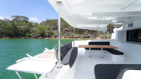 Lagoon 46 Cockpit - Boat Shares Pittwater Sydney